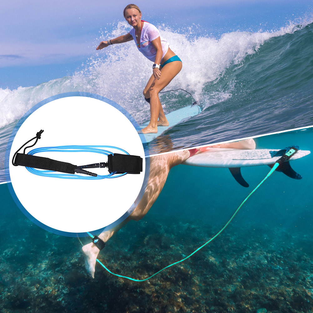 مستقيم لوح التزلج المقود سوبر  - مراجعة Surfboard Leash Ankle وسعره