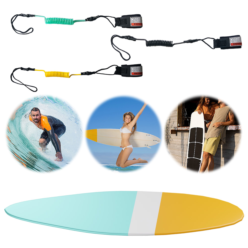 حبل أمان للقدم والكاحل للوح ال - مراجعة Surfboard Leash Ankle وسعره