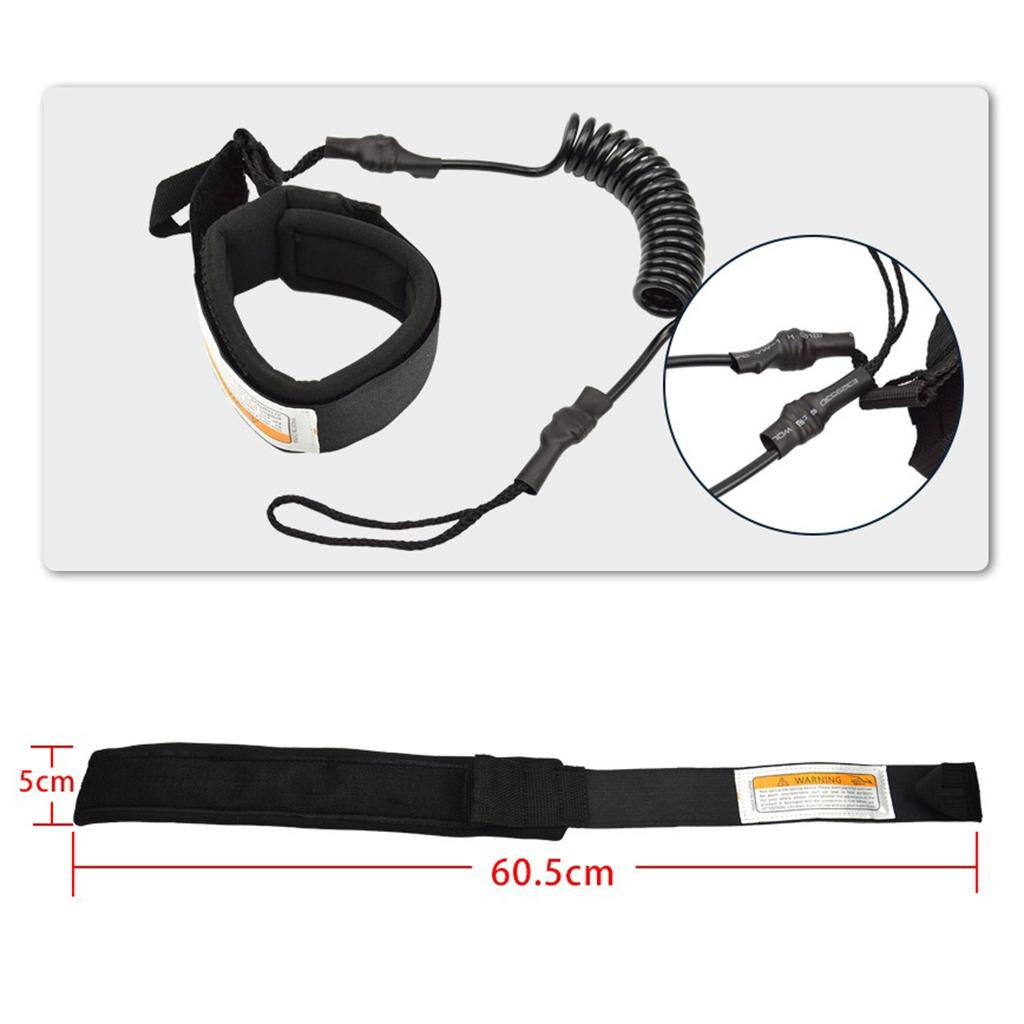 حبل مرن قوي لربط الكاحل والمعص - مراجعة Surfboard Leash Ankle وسعره